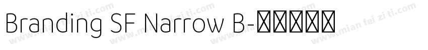 Branding SF Narrow B字体转换